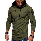 Herren modernes Kapuzenshirt mit strukturierten Ärmeln und trendigem Design R&B