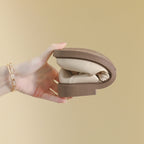 Damen elegante Ballerinas mit Schleifenakzent
