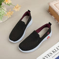 Damen Atmungsaktive Slip-On Freizeitschuhe mit rutschfester Sohle