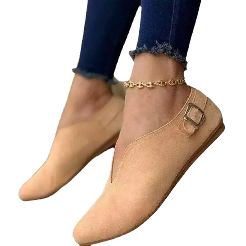 Damen Elegante Mokassins mit verstellbarem Schnallen-Detail R&B