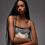 Damen Spitzen-Cami mit asymmetrischem Schnitt R&B