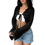 Damen Häkeljacke mit weitem Arm R&B
