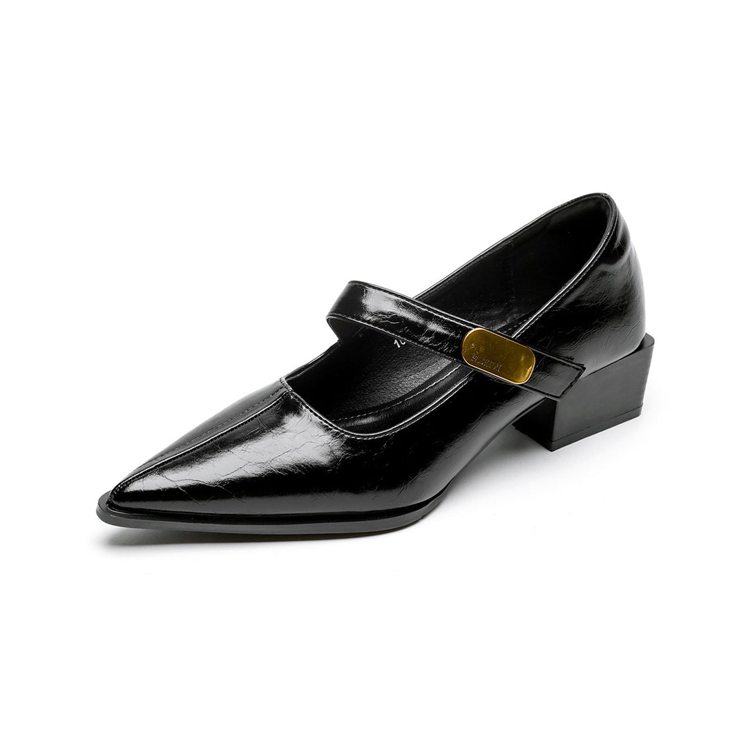 Damen modische Slingback-Pumps mit eleganter Riemenverzierung R&B