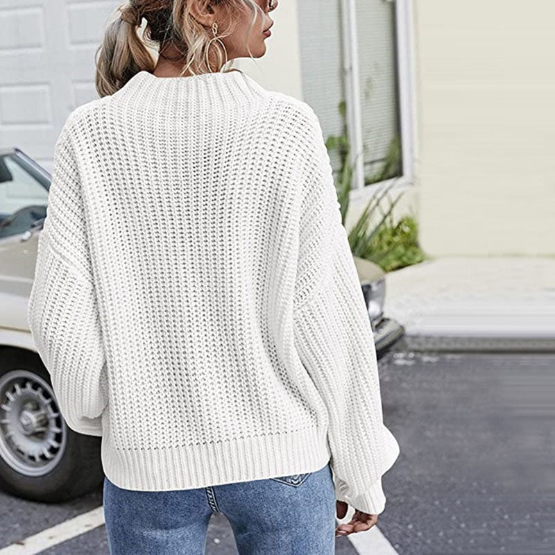 R&B | Kabelstrickpullover Acryl Komfortabel, Klassisch