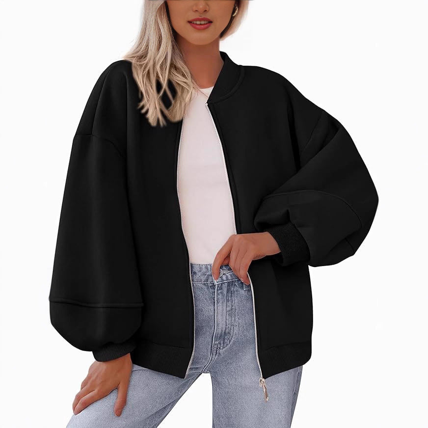 Damen modische Oversized-Jacke R&B