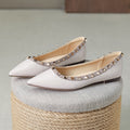 Damen Elegante Ballerinas mit modischen Nietenverzierungen R&B