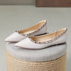 Damen Elegante Ballerinas mit modischen Nietenverzierungen R&B