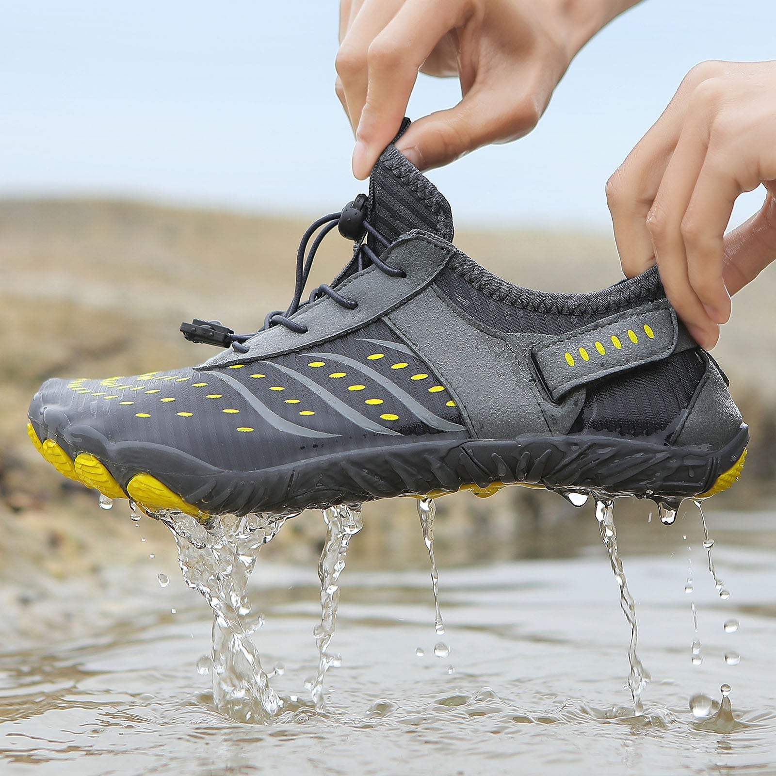 Damen Multifunktionale Wassersport-Schuhe mit elastischem Schnellschnürsystem R&B