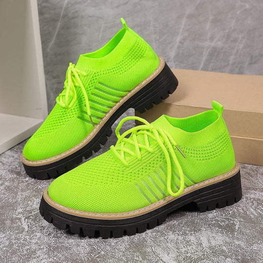 Damen Sportliche Sneakers mit atmungsaktivem Strickoberteil und rutschfester Sohle R&B