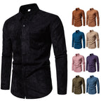Herren Hemd aus hochwertigem Cord mit klassischem Schnitt und praktischen Brusttaschen