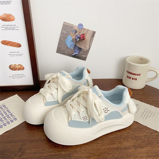 Damen Plattform-Sneaker mit verspielten Applikationen und bequemer Sohle R&B