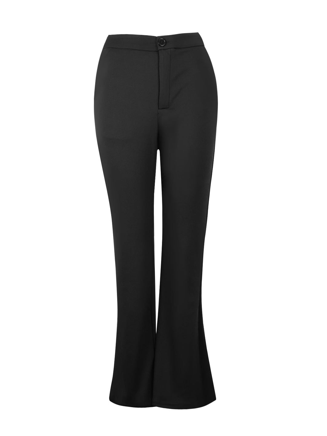Damen elegante Flared-Hose mit hohem Bund und praktischen Eingrifftaschen R&B