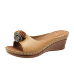 Damen Elegante und komfortable Sandaletten mit floralem Design R&B