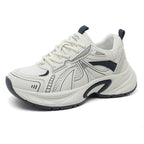 Damen Sportliche Sneakers mit atmungsaktiver Mesh-Oberfläche und stoßdämpfender Laufsohle R&B