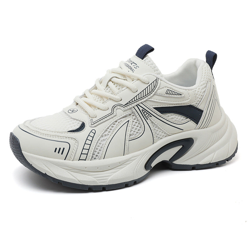 Damen Sportliche Sneakers mit atmungsaktiver Mesh-Oberfläche und stoßdämpfender Laufsohle R&B