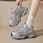 Damen Chunky Sneakers mit atmungsaktiven Mesh-Elementen und dämpfender Sohle R&B