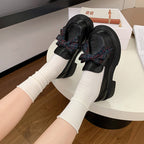 Damen elegante Mokassins mit modischer Schleife R&B
