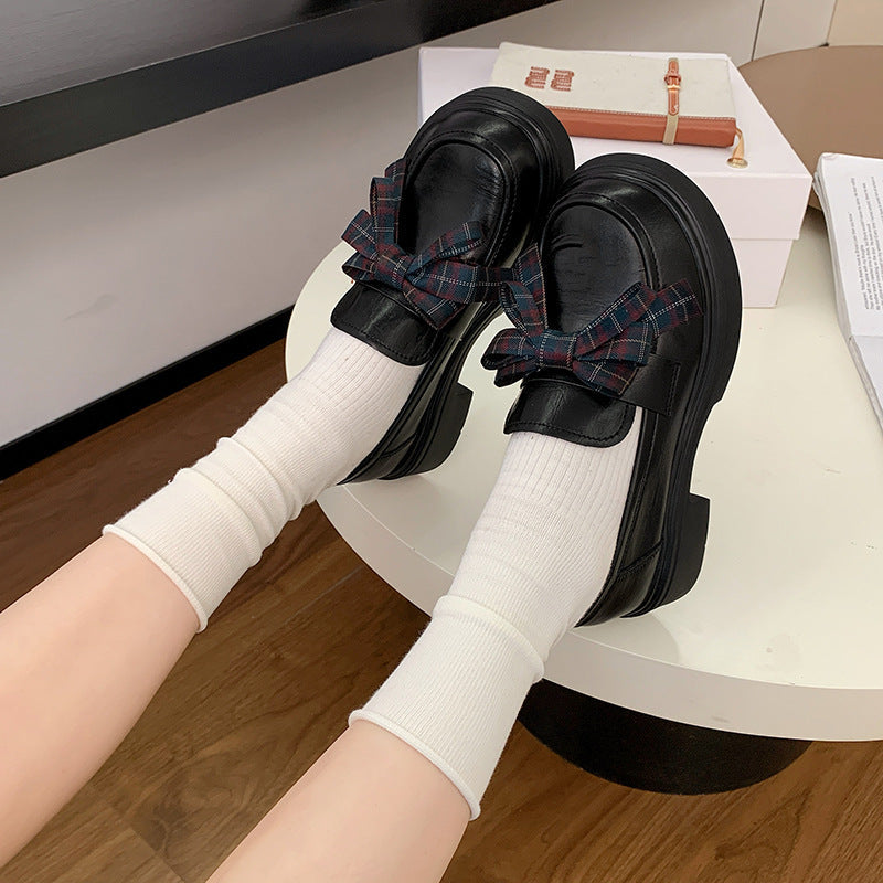 Damen elegante Mokassins mit modischer Schleife R&B