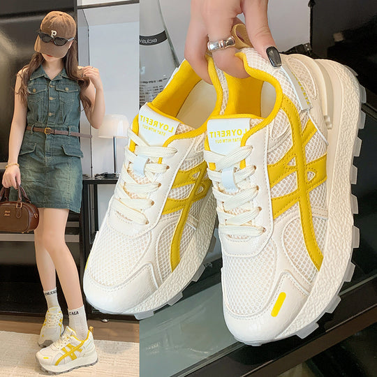 Damen Sportliche Lauf-Sneaker mit atmungsaktivem Mesh-Obermaterial und rutschfester Sohle R&B