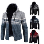 Herren Kapuzenpullover mit Norweger-Muster R&B
