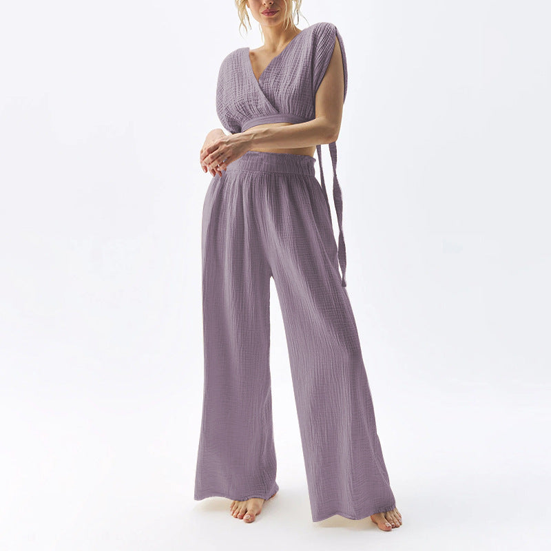 Damen Lässiger Two-Piece Jumpsuit R&B