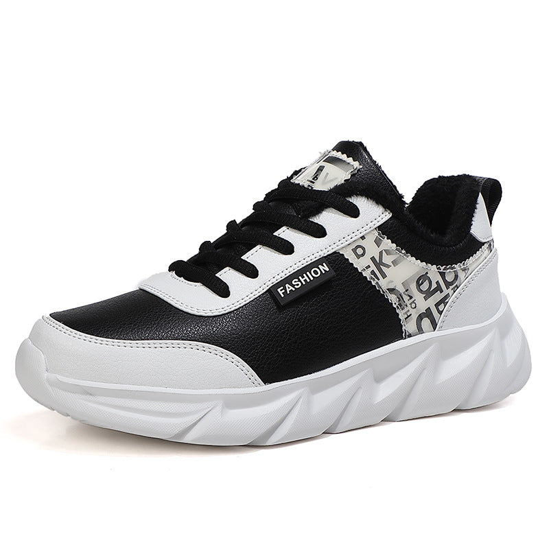 Damen nan urbaner voluminöser Sneaker mit weichem Kunstfellfutter, gepolstertem Einstieg und markanter Profilsohle R&B