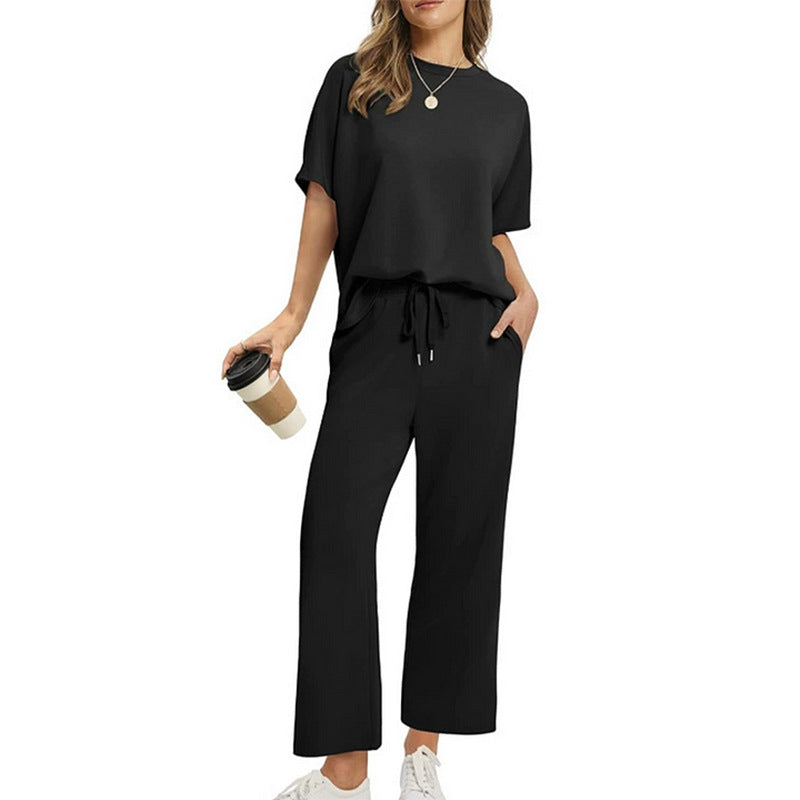 Damen Bequemes Freizeitanzug-Set mit lockerem Schnitt und stilvollen Taschen R&B