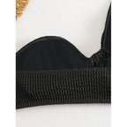 Damen Bikini-Set mit asymmetrischem Oberteil und femininer Rüschendetail R&B