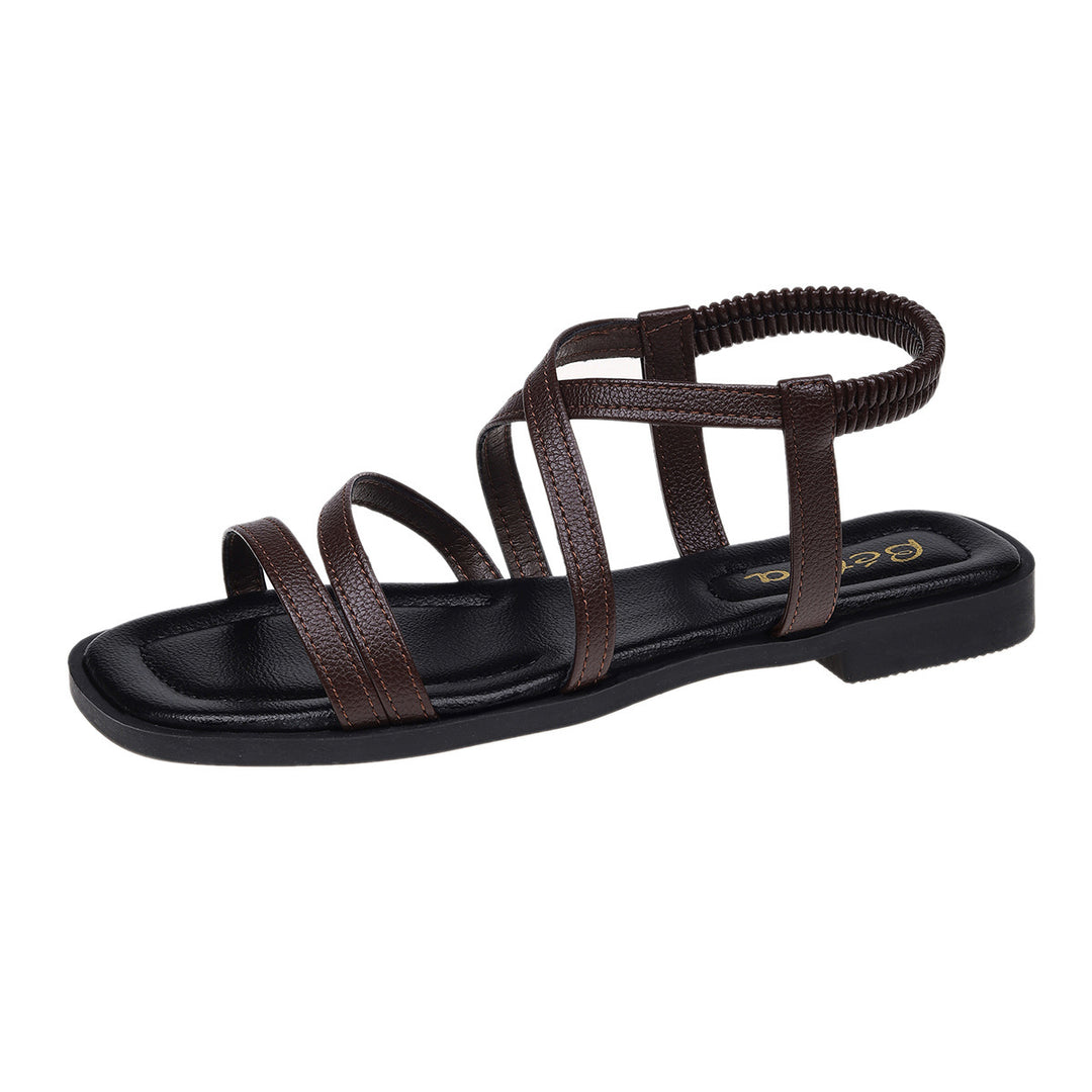 Damen Elegante Riemchen-Sandalen mit funkelnden Details R&B