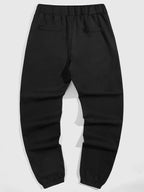 Herren Freizeit Jogginghose mit kontrastierenden Reißverschlusstaschen und elastischem Bund