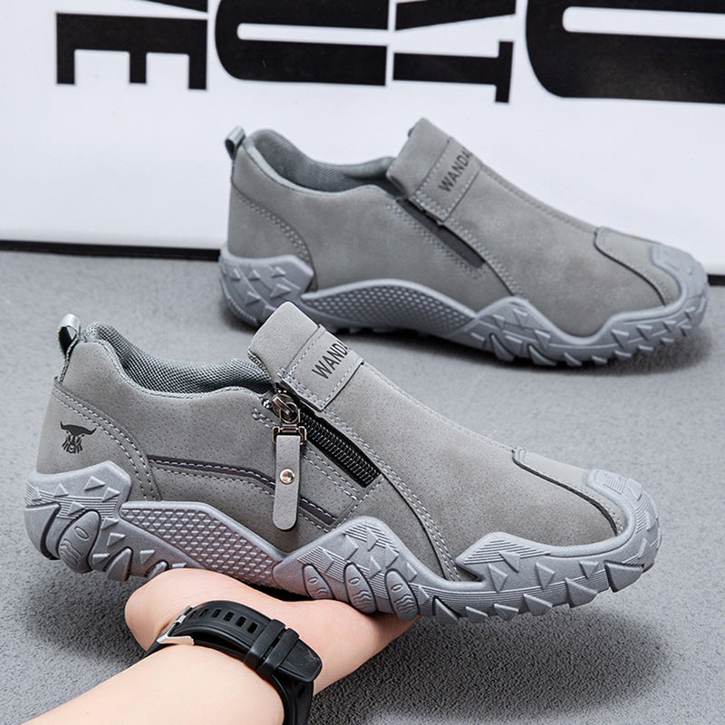 Damen Slip-On Freizeitschuhe mit rutschfester Sohle und praktischem Reißverschluss R&B