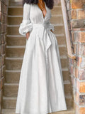 Damen Maxikleid mit floralem Design und seitlichen Taschen