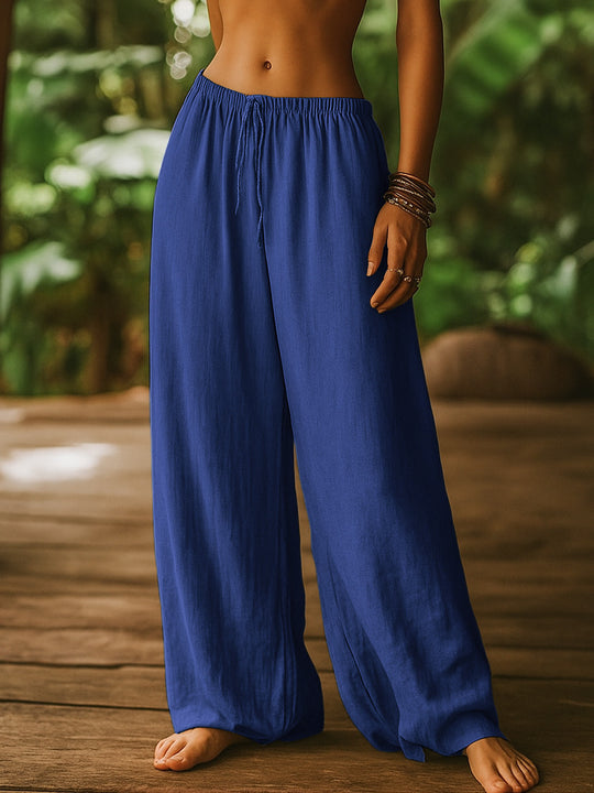 Damen Weite Leinenhose R&B