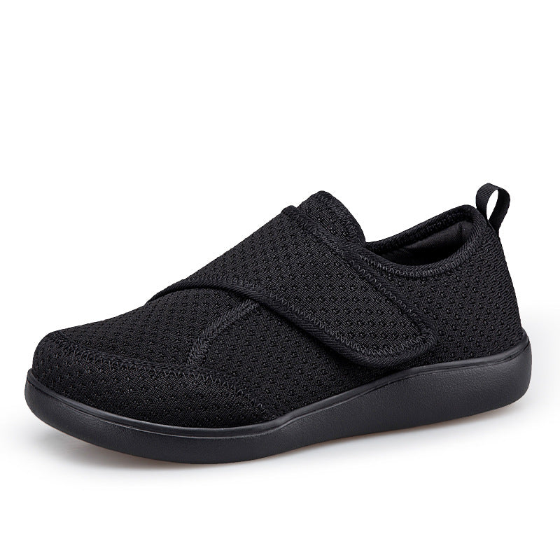 Herren nan orthopädischer Pantoffel mit verstellbarem Klettverschluss, atmungsaktivem Mesh und stoßdämpfender Schaumstoffsohle R&B