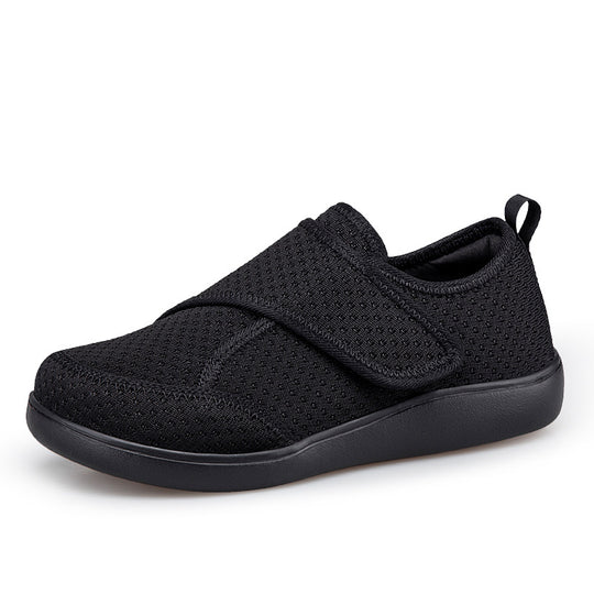 Herren nan orthopädischer Pantoffel mit verstellbarem Klettverschluss, atmungsaktivem Mesh und stoßdämpfender Schaumstoffsohle R&B