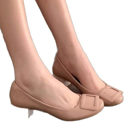 Damen elegante Pumps mit modischem Quadratdetail R&B