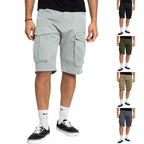 Herren nan robuste Cargoshorts mit großen Klappentaschen und lockerer Passform R&B