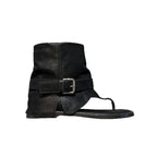 Damen modische Fersenlose Sandalen mit elastischem Knöchelriemen R&B