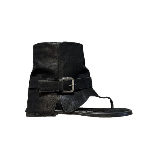 Damen modische Fersenlose Sandalen mit elastischem Knöchelriemen R&B