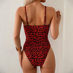 Damen Einteiliger Badeanzug im trendigen Animal-Print R&B