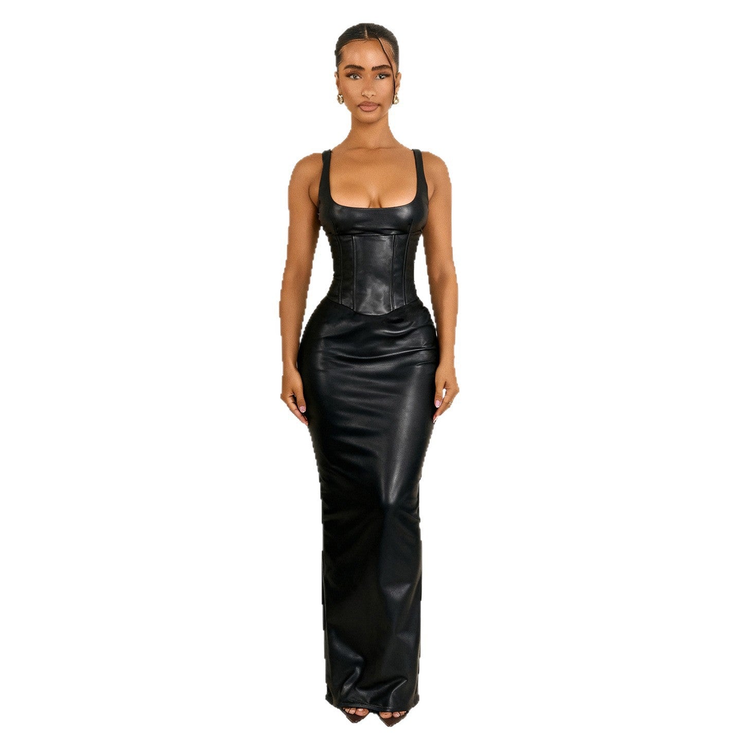 Damen Maxikleid mit tailliertem Schnitt und elegantem Korsett-Design R&B