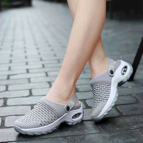 Damen Freizeit Clogs mit atmungsaktivem Netzdesign und rutschfester Sohle Heidi Mode