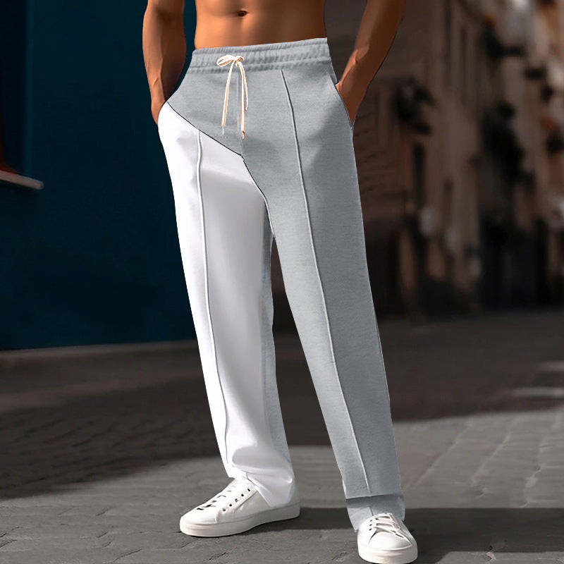 Herren Sportliche Jogginghose mit stylishen Kontraststreifen und elastischem Bund R&B