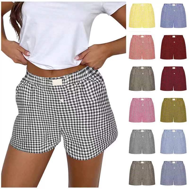 Damen lässige Karohose R&B