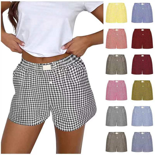 Damen lässige Karohose R&B