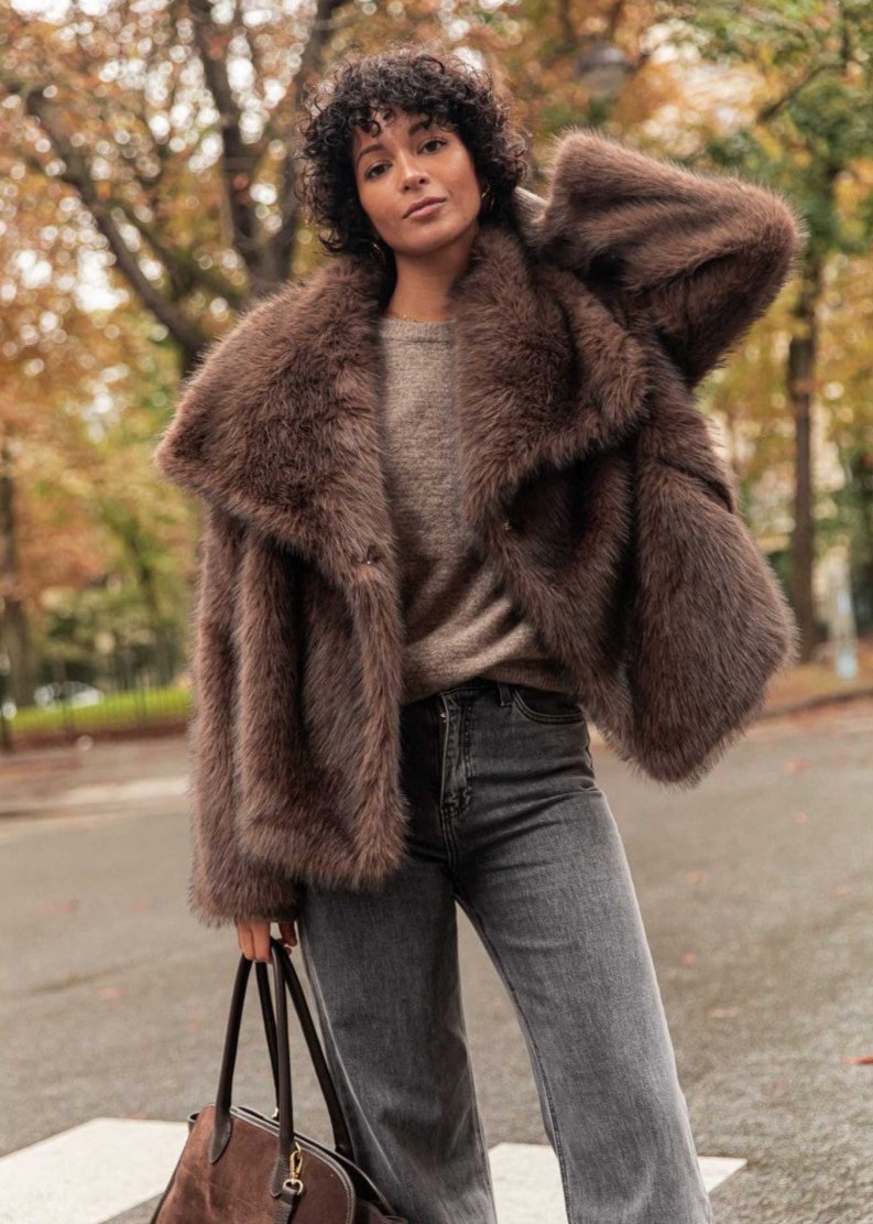 R&B | Luxe Kunstpelzjacke