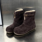 Damen modische und warme Stiefel mit weichem Innenfutter R&B
