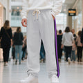 Herren Sportliche Sweatpants mit seitlichen Kontraststreifen R&B