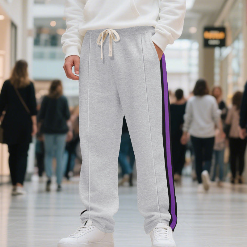 Herren Sportliche Sweatpants mit seitlichen Kontraststreifen R&B