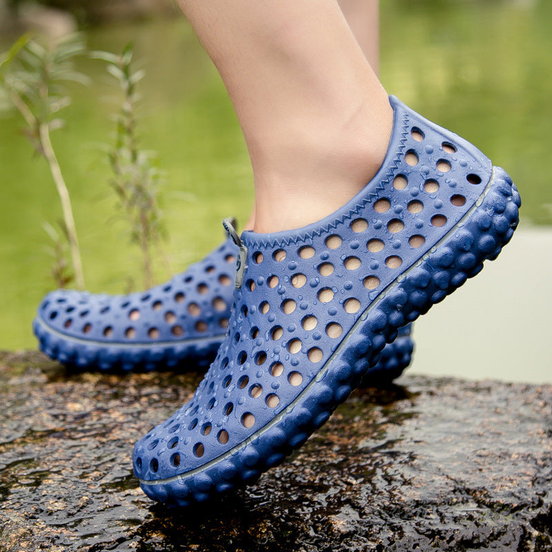 Damen Freizeit-Badeschuhe mit atmungsaktiver Oberflächenstruktur R&B